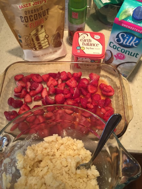gluten and dairy free strawberry cobbler