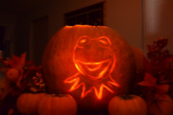 Kermit the Frog Pumpkin Carving Template