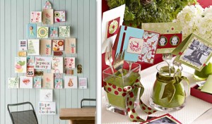 Christmas card display