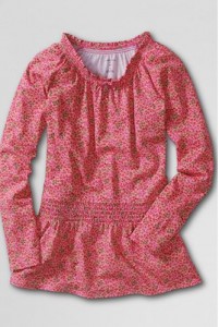 lands' end girls tunic top