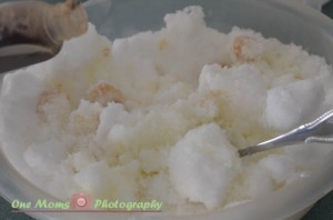 how to make snow cream