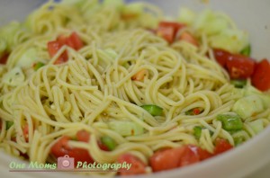 Summer Spaghetti Vegetable Salad